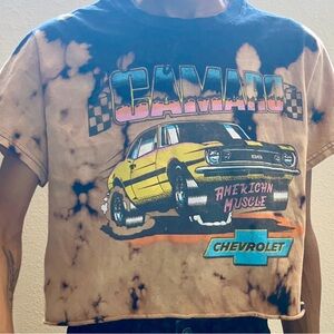 crop top t shirt tie tyed small